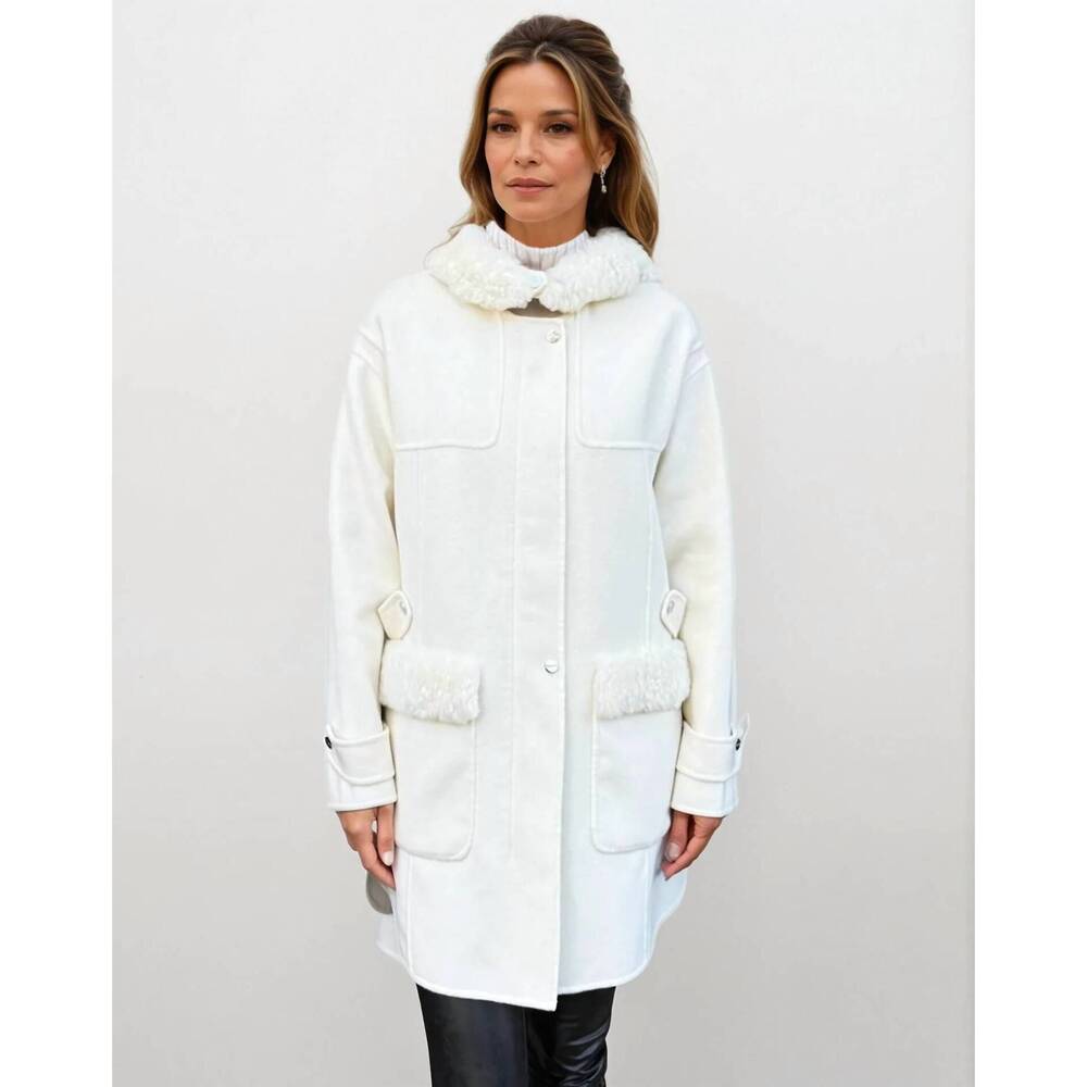 NEW MAX&MOI duffle coat in off white